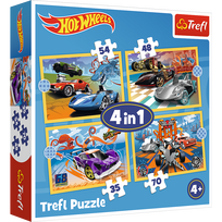 hot wheels rinkinys - Trefl Hot Wheels 34627, 4 x det. - 7 nuotrauka