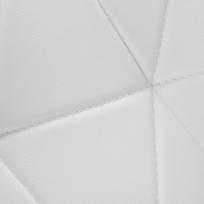 meistro kede - Valgomojo kėdė ActivEshop QS-06, matinė, balta, 36 cm x 48 cm x 42 - 54 cm - 3 nuotrauka