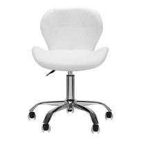 meistro kede - Valgomojo kėdė ActivEshop QS-06, matinė, balta, 36 cm x 48 cm x 42 - 54 cm - 4 nuotrauka