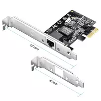 realtek adapter - Cudy PE10 Tinklo plokštė Vidinis Ethernet 1000 Mbit/s Juodas (Black) - 2 nuotrauka