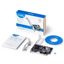 realtek adapter - Cudy PE10 Tinklo plokštė Vidinis Ethernet 1000 Mbit/s Juodas (Black) - 3 nuotrauka