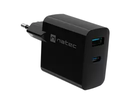 usb c pakrovejas - NATEC Charger Ribera GaN USB-A USB-C 65W | NUC-2145 - 2 nuotrauka