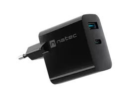 usb c pakrovejas - NATEC Charger Ribera GaN USB-A USB-C 65W | NUC-2145 - 4 nuotrauka