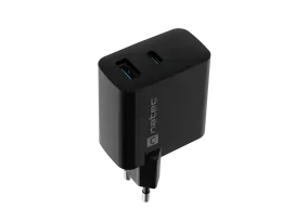 usb c pakrovejas - NATEC Charger Ribera GaN USB-A USB-C 65W | NUC-2145 - 5 nuotrauka