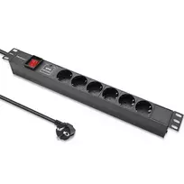 ilgintuvas rite - Qoltec 54601, 1U, 16A, PDU, 6xSchuko, 1.8 m - 9 nuotrauka