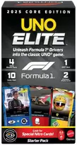 f1 2025 - Mattel Games kortų žaidimas UNO Elite F-1 - 1 nuotrauka