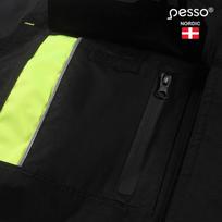 striukes - Pesso NOVA žieminė striukė, juoda/geltona (Black/Yellow), XL - 4 nuotrauka