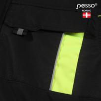striukes - Pesso NOVA žieminė striukė, juoda/geltona (Black/Yellow), XL - 10 nuotrauka