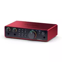 audio interface - Focusrite Scarlett 2i2 4th Gen, raudona (Red) - 2 nuotrauka