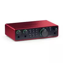audio interface - Focusrite Scarlett 2i2 4th Gen, raudona (Red) - 4 nuotrauka