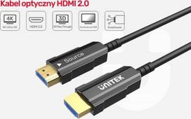 optinis hdmi - UNITEK OPTIC HDMI CABLE 2.0 AOC 4K 60HZ 10M - 5 nuotrauka
