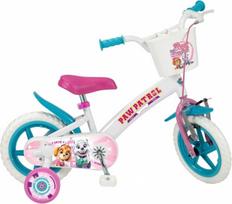 paw patrol dviratis - Toimsa Paw Patrol 12" Baltas (White) 1281 Girl - 2 nuotrauka