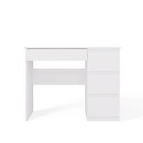spinteles - Rašomasis stalas su spintele Mijas MIJAS PR BI, 51 cm x 98 cm, 76 cm, balta sp. - 3 nuotrauka