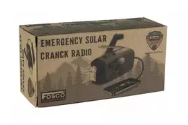 radijo imtuvai - FOSCO Outdoormen Edit Avarinis Radijas Solar-Dynamo Žalias (Green), Juodas (Black) - 4 nuotrauka
