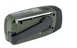 radijo imtuvai - FOSCO Outdoormen Edit Avarinis Radijas Solar-Dynamo Žalias (Green), Juodas (Black) - 6 nuotrauka