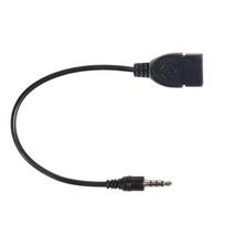 usb 3.0 to usb 3.0 cable - Maclean Plug USB Female To 3.5mm Jack Male 0.23m Black - 3 nuotrauka