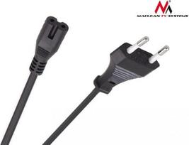 8 pin kabelis - Maclean Cable 2pin / Europlug 1.5m Black - 3 nuotrauka