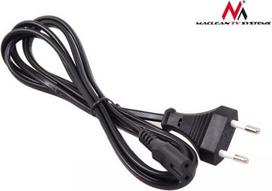 8 pin kabelis - Maclean Cable 2pin / Europlug 1.5m Black - 4 nuotrauka