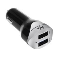 qc 3.0 car - Maclean Dual USB Car Charger Qualcomm QC 1.5m Silver - 4 nuotrauka