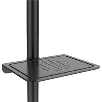 tv laikiklis ratuku - Maclean MC-949 TV vežimėlis, profesionalus, 32-55", ant ratukų, maks. 25 kg - 4 nuotrauka