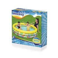pripuciama vonia - Baseinas pripučiamas Bestway 51203, geltonas, 168 x 38 cm, 508 l - 2 nuotrauka