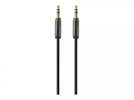 3.5mm male - Gembird Cable 3.5mm/3.5mm Black 0.75m - 3 nuotrauka