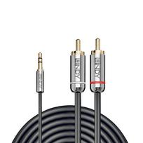 3.5mm to 3.5mm - LINDY CABLE AUDIO 3.5MM TO PHONO/0.5M 35332 - 2 nuotrauka