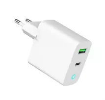 type 1 charger - CHARGER USB 20W 2PORT/TA-UC-PDQC20L-W-01 GEMBIRD - 2 nuotrauka