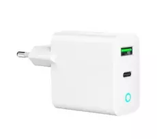 type 1 charger - CHARGER USB 20W 2PORT/TA-UC-PDQC20L-W-01 GEMBIRD - 5 nuotrauka