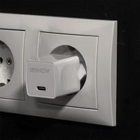 type c pakrovejas - CHARGER WALL 20W/73410 LINDY - 4 nuotrauka