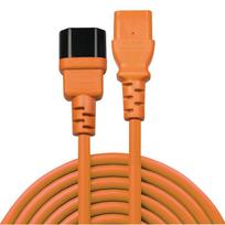 maitinimo kabelis c14 c13 - LINDY CABLE POWER IEC EXTENSION 2M/ORANGE 30475  - 2 nuotrauka