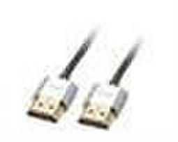 slim tip - Lindy HDMI High Speed A/A Kabelis Slim CROMO 1m Ethernet - 2 nuotrauka