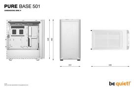 pure base 501 airflow - Be Quiet! Pure Base 501 Airflow Window White (Baltas) - 3 nuotrauka