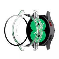 samsung watch plevele - LCD apsauginis stikliukas/dėklas 360 degree cover Samsung Watch Active 2 44mm skaidrus - 4 nuotrauka