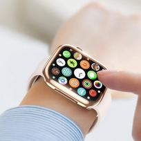 dux ducis apple watch - LCD apsauginis stikliukas/dėklas Dux Ducis Samo Apple Watch 45mm rožinis - 4 nuotrauka