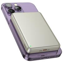 10000mah power bank - Hoco Q26A, 10000mAh, 20W, MagSafe, auksinė - 5 nuotrauka
