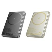 10000mah power bank - Hoco Q26A, 10000mAh, 20W, MagSafe, auksinė - 6 nuotrauka