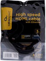 3m hdmi kabelis - Gembird Cable HDMI-HDMI 3m 1 - 2 nuotrauka