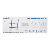 televizoriaus stovas 55 - Televizoriaus laikiklis Logilink, 32-55", 35 kg - 2 nuotrauka