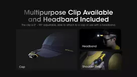 prozektoriai nitecore - Nitecore NU11 Ant galvos tvirtinamas žibintuvėlis 150 lm Juodas/Geltonas (Black/Yellow) - 4 nuotrauka