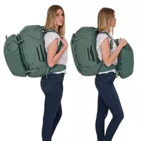 travelite kuprines - Kompiuterio kuprinė  Thule Landmark, 60 L  Women's travel pack  Hazy Green - 6 nuotrauka
