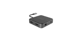 usb type c port - Acer HP.DSCAB.013 7-in-1 USB-C Docking Station Juoda, Sidabras (Black, Silver) - 5 nuotrauka