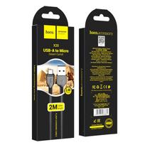 micro usb cable - Hoco X20 USB To Micro USB Cable 2m Black - 2 nuotrauka
