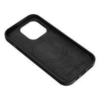 iphone 15 plus magsafe deklas - Riff "Magsafe Imitation Leather Case iPhone 15 Plus" Black - 3 nuotrauka