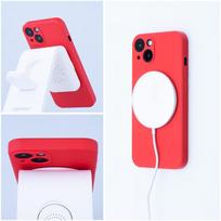 iphone 14 pro case red - Riff "Magsafe Silicone Case iPhone 14 Pro" Red - 5 nuotrauka