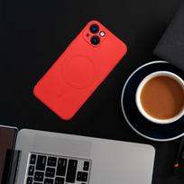 iphone 14 pro case red - Riff "Magsafe Silicone Case iPhone 14 Pro" Red - 10 nuotrauka