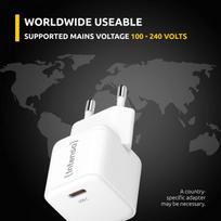 usb c pakrovejas - POWER ADAPTER USB-C GAN  C315L/7803052 INTENSO - 2 nuotrauka