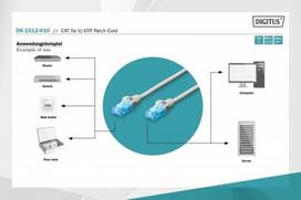 kabeliai ftp cat5e - Digitus CAT 5e FTP/STP Patch Cable Grey 1m - 4 nuotrauka