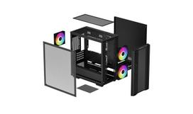 micro atx case -  Deepcool CC360 ARGB, juoda - 5 nuotrauka