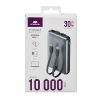 10000mah usb c 30w - Rivacase VA2611, 10000mAh, 30W, pilkas (grey) - 2 nuotrauka